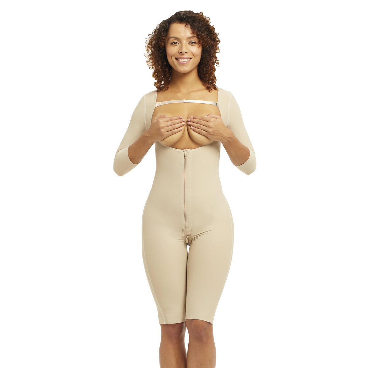Compression Garments After Liposuction Upper Arm Open Bust Body Shaper  Shapewear for Women (Color : Beige, Size : X-Small) at  Women's  Clothing store